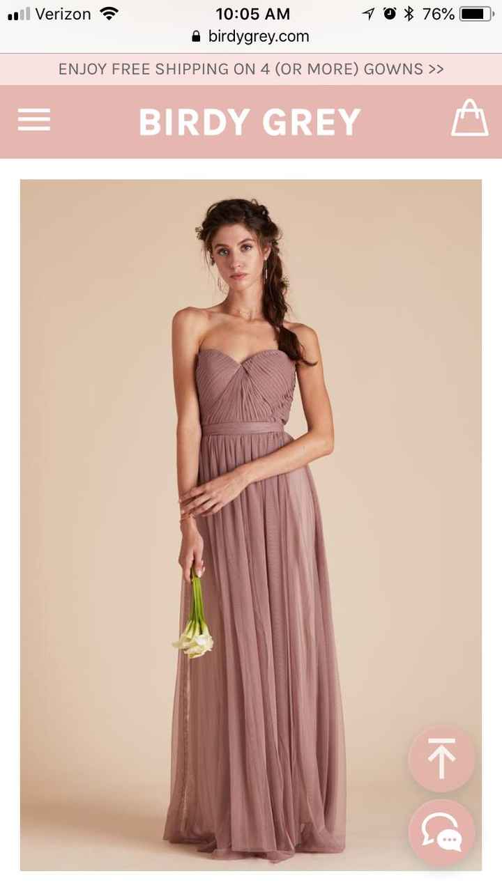 Has anyone purchased Birdy Grey bridesmaid dresses? - 1