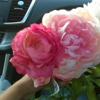 Fake flowers for the cake?