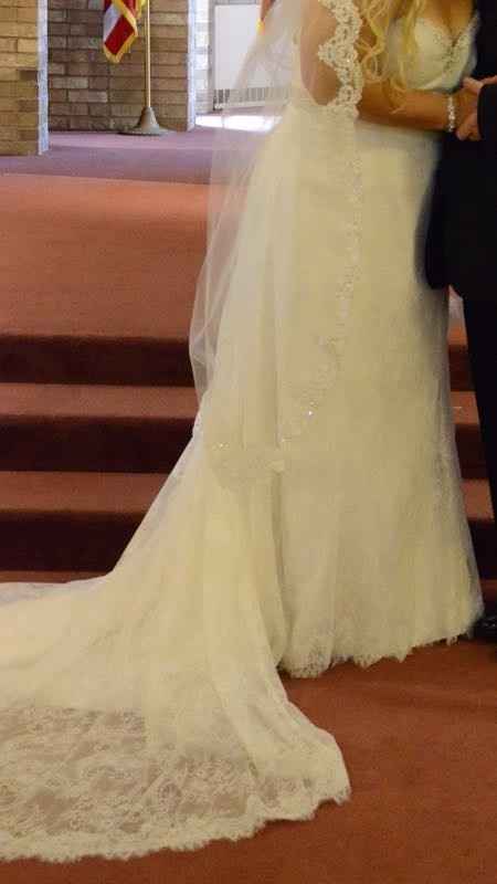 Altering the him of my lace wedding dress