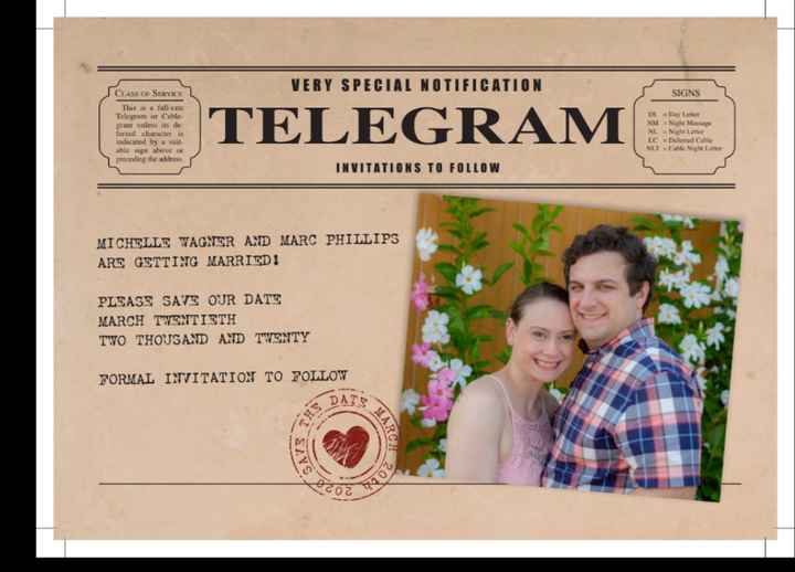 Let's see your Save The Dates! - 1