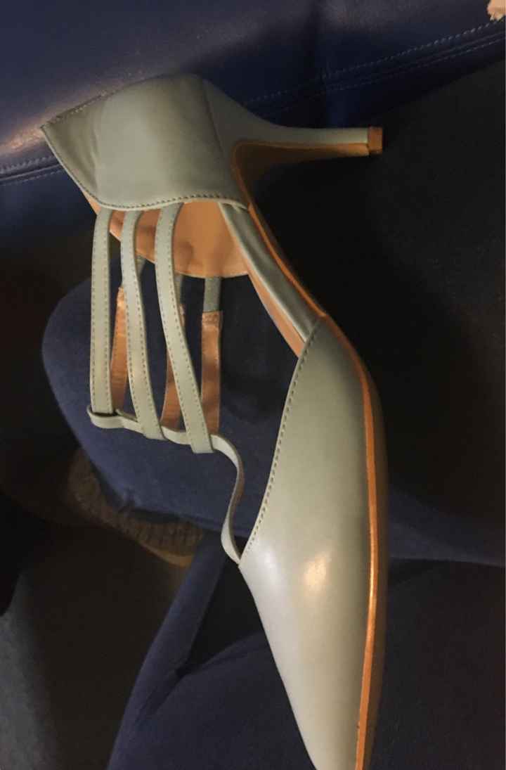 Any colorful or unique shoes you wore under your wedding dress? - 1