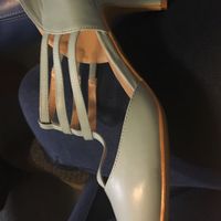 Any colorful or unique shoes you wore under your wedding dress? - 1