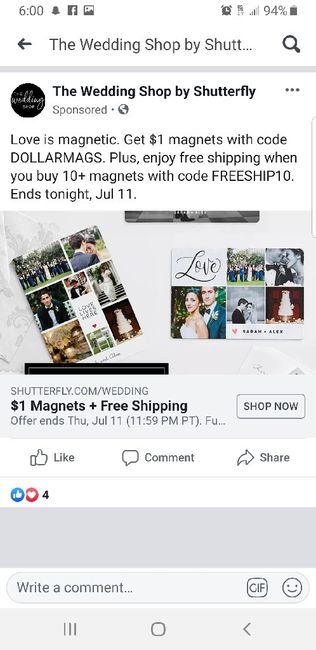 Shutterfly $1 Magnets! 1