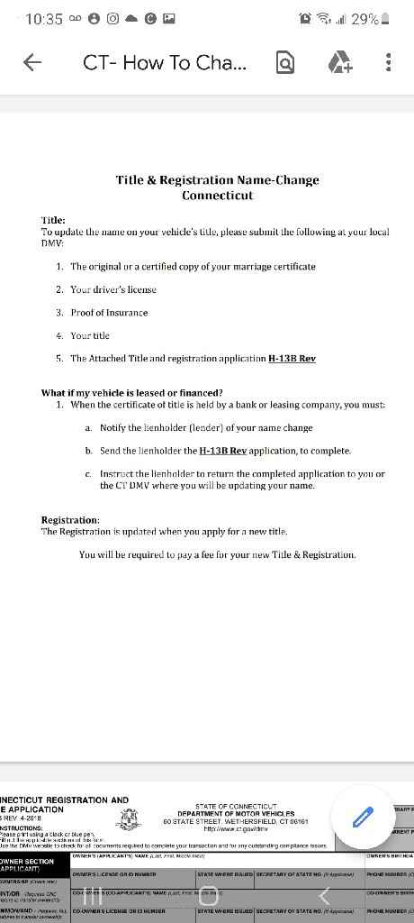 Car Title/registration Chage - 1