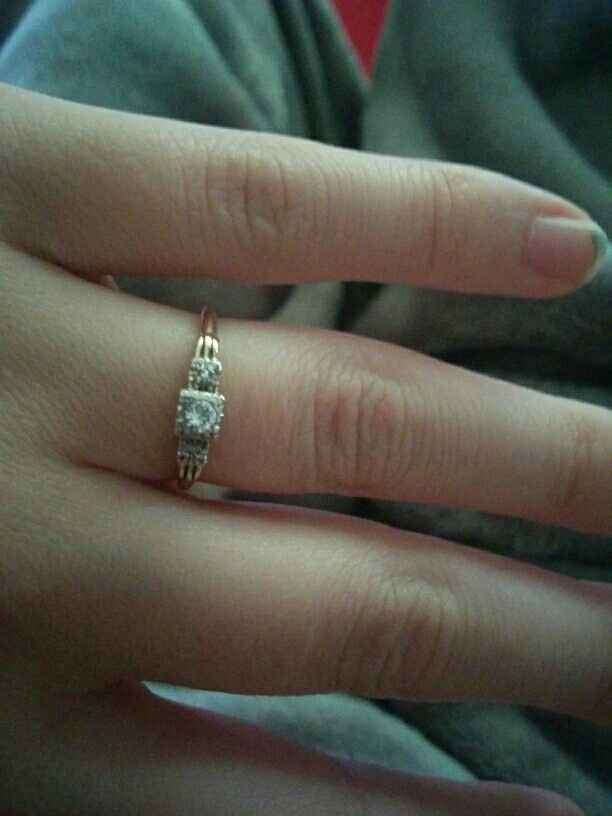 Tried to revive an old thread, but it wouldn't post...so Show me your nontraditional engagement ring