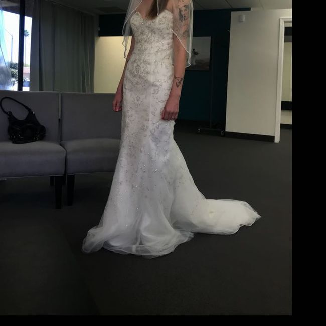 How much was your wedding dress? 8