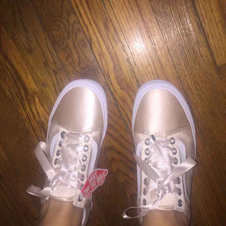 Did anyone wear sneakers on their big day? - 1