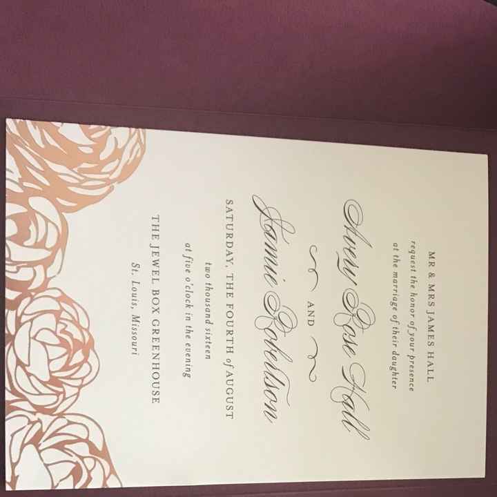 Finally decided on an invitation!!!!