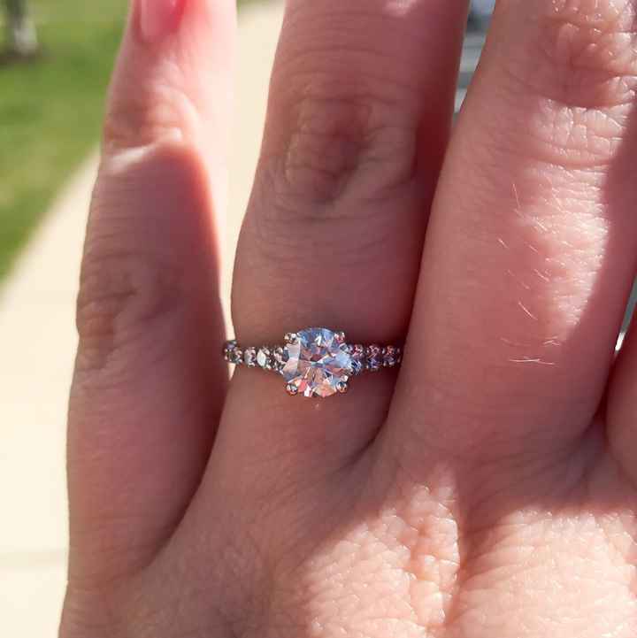 Still getting use to a ring on my finger!