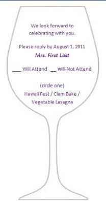 Response card wording - please help