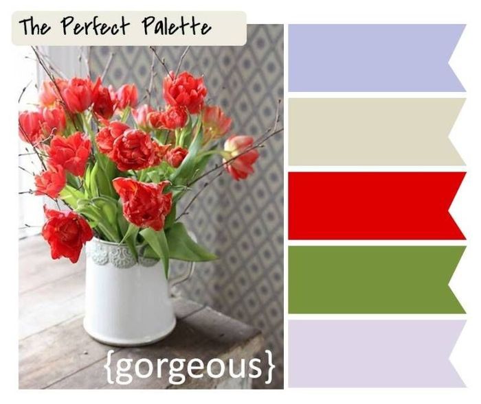 Red, green, blue & stone