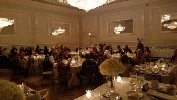 One side of our reception set up