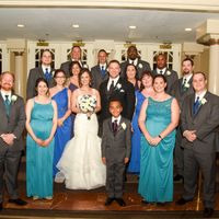 Our full bridal party (minus the flower girl and one usher, who were MIA) 