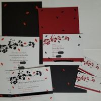 Invitation, RSVP, Save the Dates and Place cards.