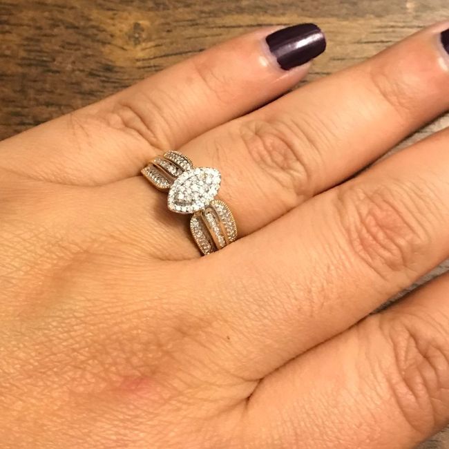 Still getting use to a ring on my finger!