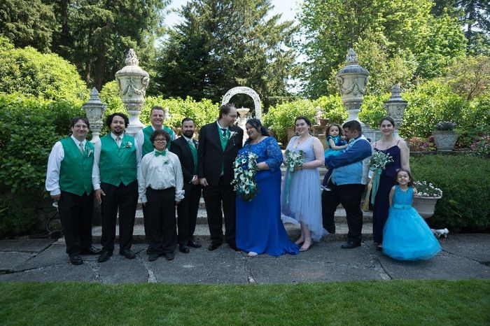 Who's the shortest member of your wedding party? 1