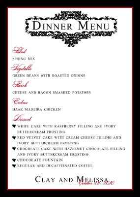 DIY Brides? Where did you get your instructions for menu cards?