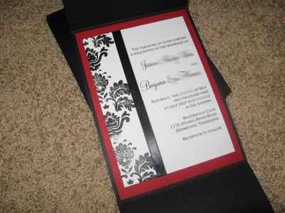 DIY Damask Invitation Tutorial...Courtesy of www.weddingbee.com