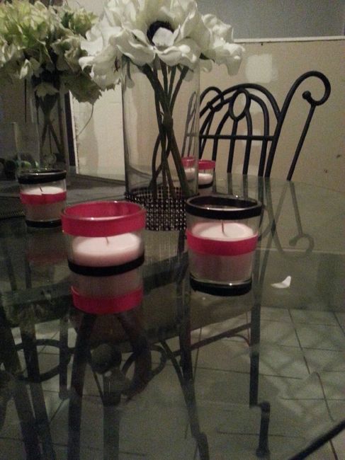 DIY centerpiece in the works