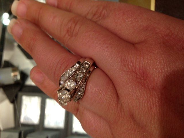 How does this wedding band look? *pictures*