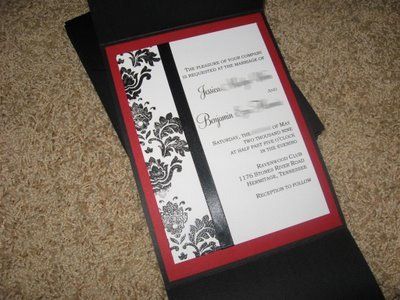 DIY Damask Invitation Tutorial...Courtesy of www.weddingbee.com