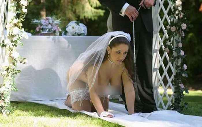 Google "funny wedding pic" or "horrible wedding pic" and post your favorite that popped up!
