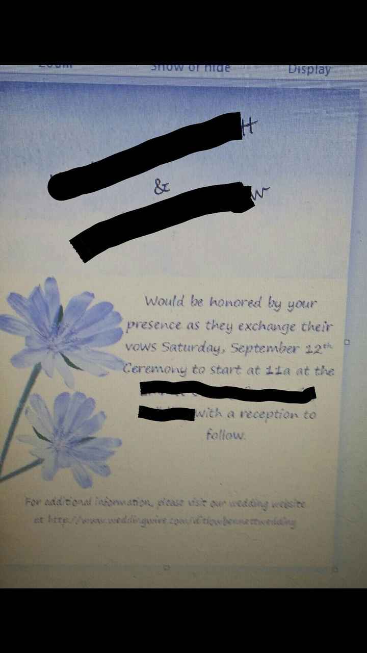 Show Off Your Invites!