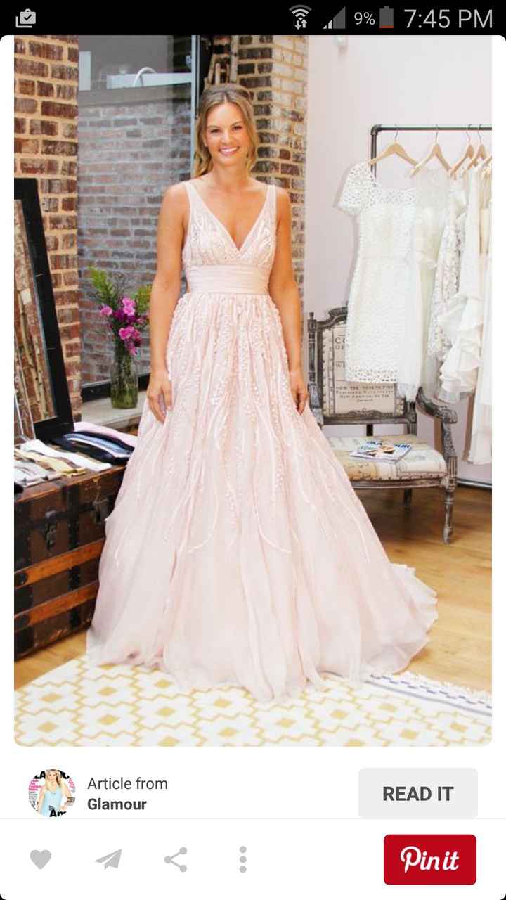Thoughts on a colored wedding dress?
