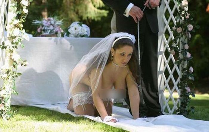 Google "funny wedding pic" or "horrible wedding pic" and post your favorite that popped up!