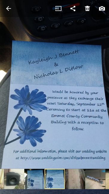 Finished my invitations today