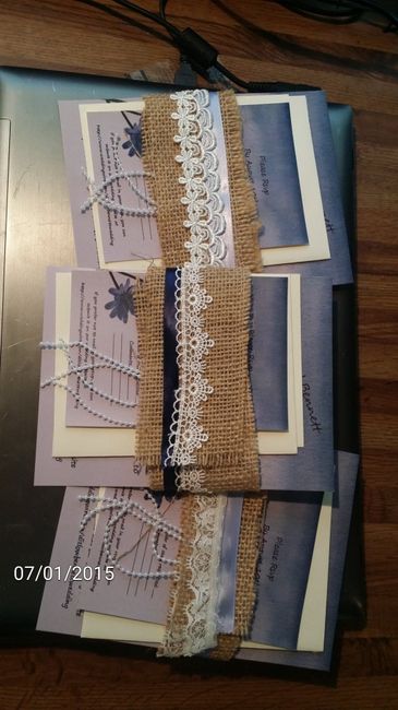 Finished my invitations today