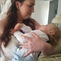 Mom caught this moment, letting it all sink in!