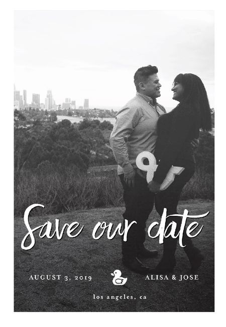 Save-the-dates: photo or no photo? - 1