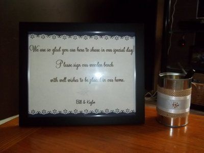 some more DIY projects! (signs, bouquet holder, aisle decor, etc) PIC HEAVY