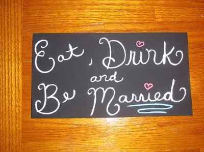 some more DIY projects! (signs, bouquet holder, aisle decor, etc) PIC HEAVY