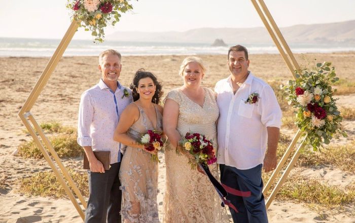Our lovely hosts/officiant/BFF