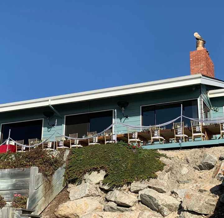 Our venue from the beach