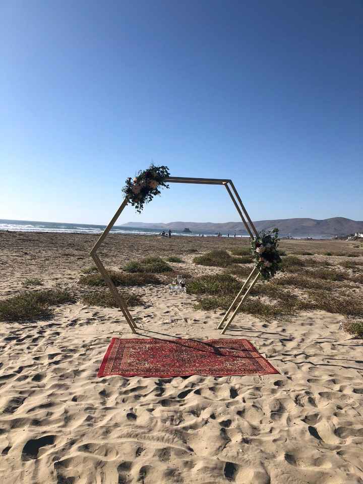 Ceremony arch made by my husband