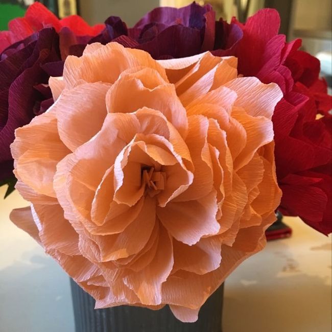 Crepe paper flowers