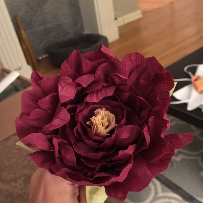 Crepe paper flowers