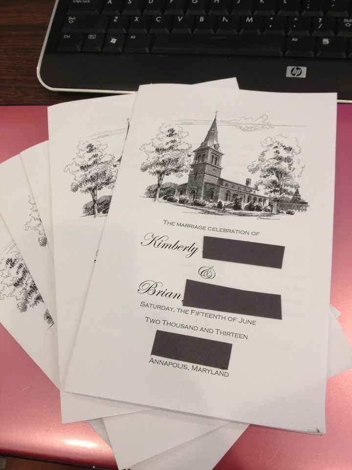 Programs are done!! (Pics)