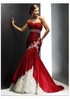 Help a bride find her red wedding dress