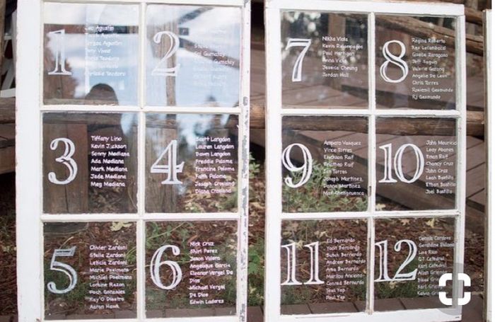 Place cards, escort cards, or seating chart? 6