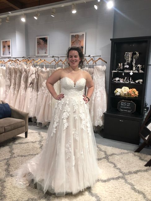 How did your nude underlay gown (ivory top layer detail) photograph? 4
