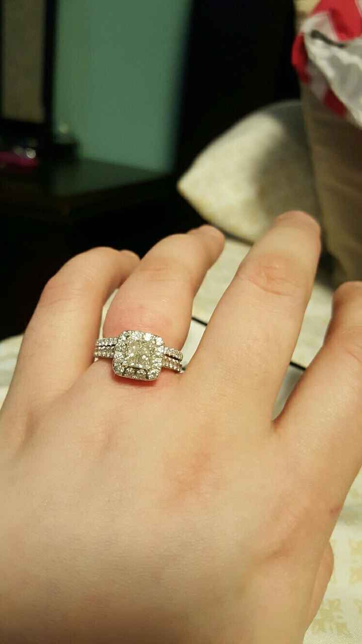 Let's see those rings! And for the Mrs lets see the bands with it ! I LOVE seeing everyone's bling:)
