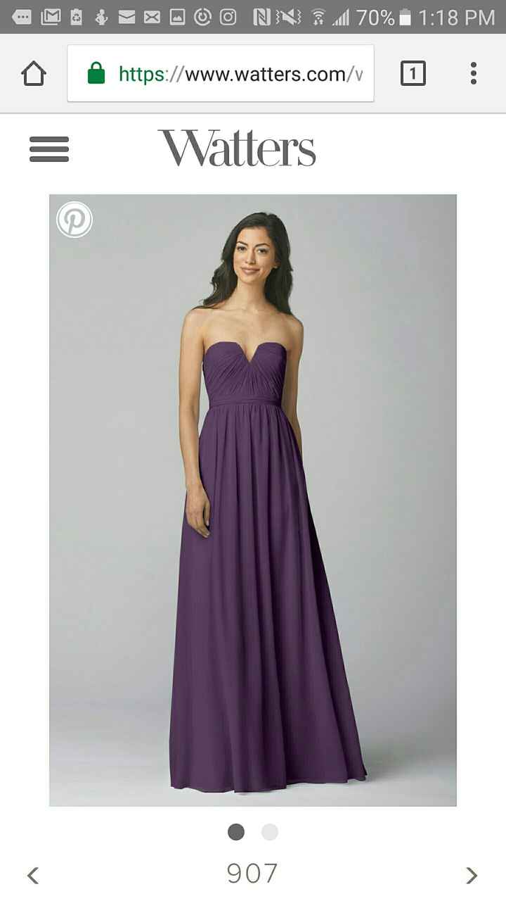 Can't find the purple bm dress I want