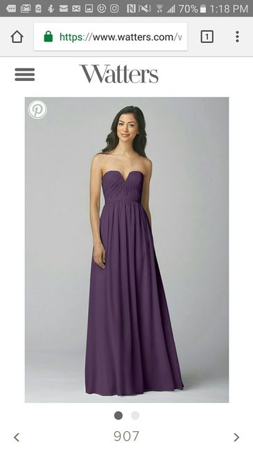 Can't find the purple bm dress I want
