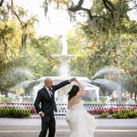 Twirl in front of Forsyth Fountain