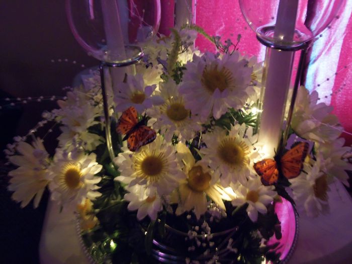 DIY centerpieces  for head table...what do you think?