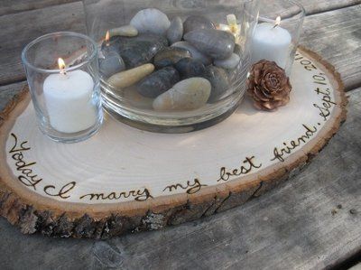 Rustic Centerpieces!  Eek! :)